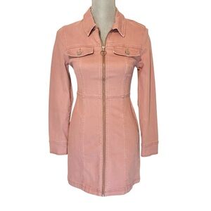 BDG Dusty Pink Zippered Jean Dress